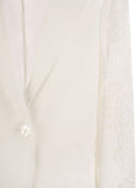 Max Mara Studio Angizia Linen Canvas Over Jacket