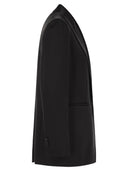 Max Mara Studio Galazia Single Breasted Blazer In Envers Satin