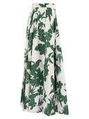 Max Mara Studio Idoneo Pleated Cotton Skirt