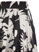 Max Mara Studio Idoneo Pleated Cotton Skirt