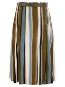 Max Mara Studio Bassano gedruckter Popel -Faltenrock gedruckt