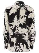 Max Mara Studio Arpe Shirt In Patterned Crepe De Chine