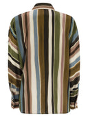 Max Mara Studio Arpe Shirt In Patterned Crepe De Chine