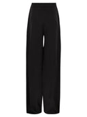 Pantaloni a flusso di max Mara Studio Ieti in Envers Satin
