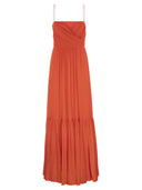 Max Mara Studio Pioppo Draped Georgette Dress