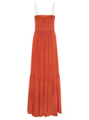 Max Mara Studio Pioppo Draped Georgette Dress