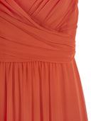 Max Mara Studio Pioppo Draped Georgette Dress