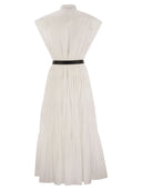 Max Mara Studio Bairo Cotton Chemise Kleid mit Rüschen