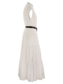 Max Mara Studio Bairo Cotton Chemise Kleid mit Rüschen