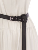 Max Mara Studio Bairo Cotton Chemise Kleid mit Rüschen