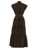 Max Mara Studio Bairo Cotton Chemise Kleid mit Rüschen