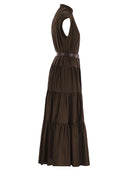 Max Mara Studio Bairo Cotton Chemise Kleid mit Rüschen