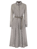 맥스 마라 스튜디오 캐나다 레이스 효과 셔츠 드레스