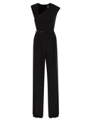 Max Mara Studio Filante Draped Jumpsuit In Cady