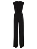Max Mara Studio Filante Draped Jumpsuit In Cady