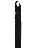 Max Mara Studio Filante Draped Jumpsuit In Cady