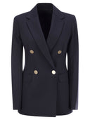 Max Mara Studio Lerici Double Breasted Jersey Blazer