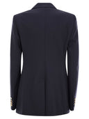 Max Mara Studio Lerici Double Breasted Jersey Blazer