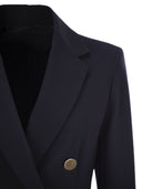 Max Mara Studio Lerici Double Breasted Jersey Blazer