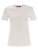 Max Mara Studio gewann Jersey T -Shirt mit Logo