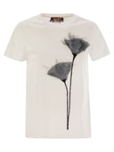 Max Mara Studio Azzurro Jersey T Shirt With Embroidery