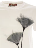 Max Mara Studio Azzurro Jersey T Shirt With Embroidery
