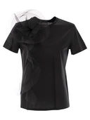 Max Mara Studio Sughero Jersey T Shirt With Embroidery