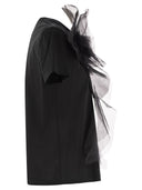 Max Mara Studio Sughero Jersey T Shirt With Embroidery