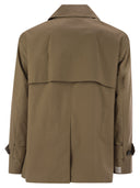 Max Mara The Cube Zeno Drip Proof Twill Short Trench Płaszcz
