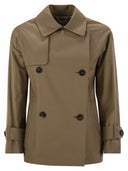 Max Mara The Cube Zeno Drip Proof Twill Short Trench Płaszcz