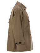 Max Mara The Cube Zeno Drip Proof Twill Short Trench Płaszcz