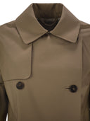 Max Mara The Cube Zeno Drip Proof Twill Short Trench Płaszcz