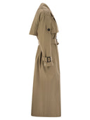 Max Mara The Cube Otello Drip Proof Cotton Over Trench Coat