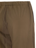 S Max Mara Argento Poplin Drawstring Trousers