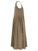 S Max Mara Moira Poplin Sleeveless Dress