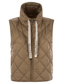 Max Mara The Cube Tegic Drip Proof Canvas Padded Waistcoat