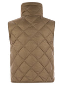 Max Mara The Cube Tegic Drip Proof Canvas Padded Waistcoat