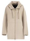 Maxmara Gradi Double Layered Pure Cashmere Sweatshirt Coat