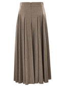 Maxmara Bellico1234 Wide Wool Felt Skirt