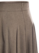 Maxmara Bellico1234 Wide Wool Felt Skirt