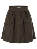 Maxmara Bernini1234 Short Wool Skirt