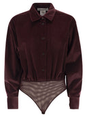 Maxmara Fertile Velvet Shirt Bodysuit