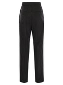 Pantalon de carottes Max Mara Sesamo en tissu en laine