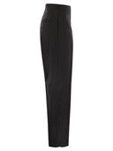Pantalon de carottes Max Mara Sesamo en tissu en laine