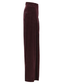 Maxmara Bosso1234 Wide Leg Velvet Trousers