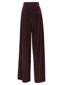 Maxmara Bosso1234 Wide Leg Velvet Trousers