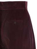 Maxmara Bosso1234 Wide Leg Velvet Trousers