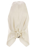 Maxmara Selva Wool Gabardine And Satin Waistcoat
