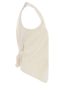 Maxmara Selva Wool Gabardine And Satin Waistcoat