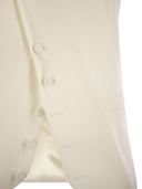 Maxmara Selva Wool Gabardine And Satin Waistcoat